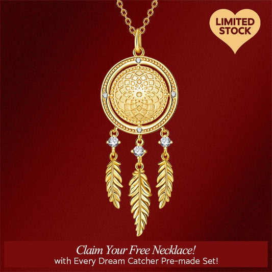 gona- Limited Offer: Purchase Any Pre-made Charms Bracelet Set or Charms Necklace Set from Dream Catcher Forever Collection To Get This Dreamcatcher Necklace In 14K Gold Plated For FREE - (Ships With Order, No Need To Add To Cart)