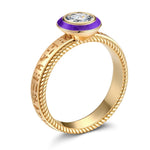 IGI Certified Lab-Grown Round Brilliant Cut Diamond - Solitaire Classic Engagement Ring 14K Yellow Gold Plated (Includes IGI Certification from International Gemological Institute)