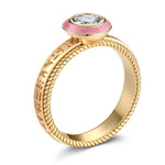 IGI Certified Lab-Grown Round Brilliant Cut Diamond - Solitaire Classic Engagement Ring 14K Yellow Gold Plated (Includes IGI Certification from International Gemological Institute)