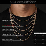 Sterling Silver Personalized Fashion Snap Necklace With Enamel In 14K Gold Plated For Men