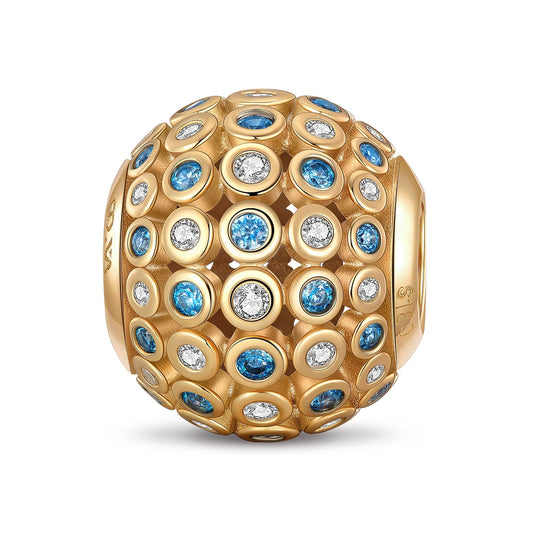 gona- Starlit Embrace Tarnish-resistant Silver Charms In 14K Gold Plated