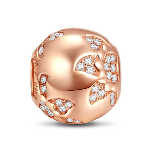 gona- Sunflower Tarnish-resistant Silver Charms In Rose Gold Plated