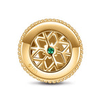 Christmas Tree Tarnish-resistant Silver Charms In 14K Gold Plated