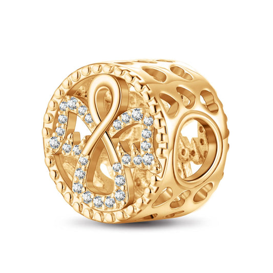 gona- Angel Tarnish-resistant Silver Charms In 14K Gold Plated
