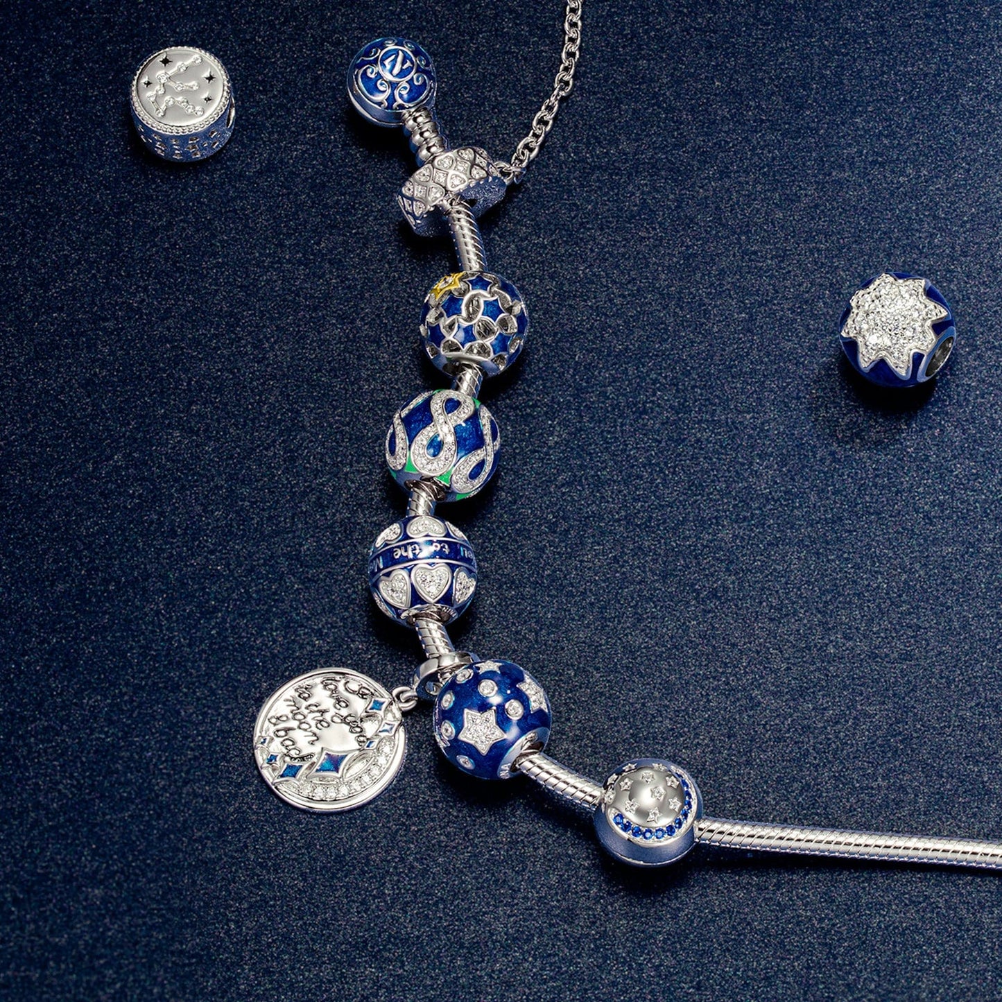 Sterling Silver Lucky Clover Clips In White Gold Plated