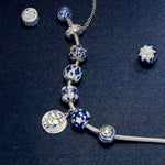 Sterling Silver Lucky Clover Clips In White Gold Plated