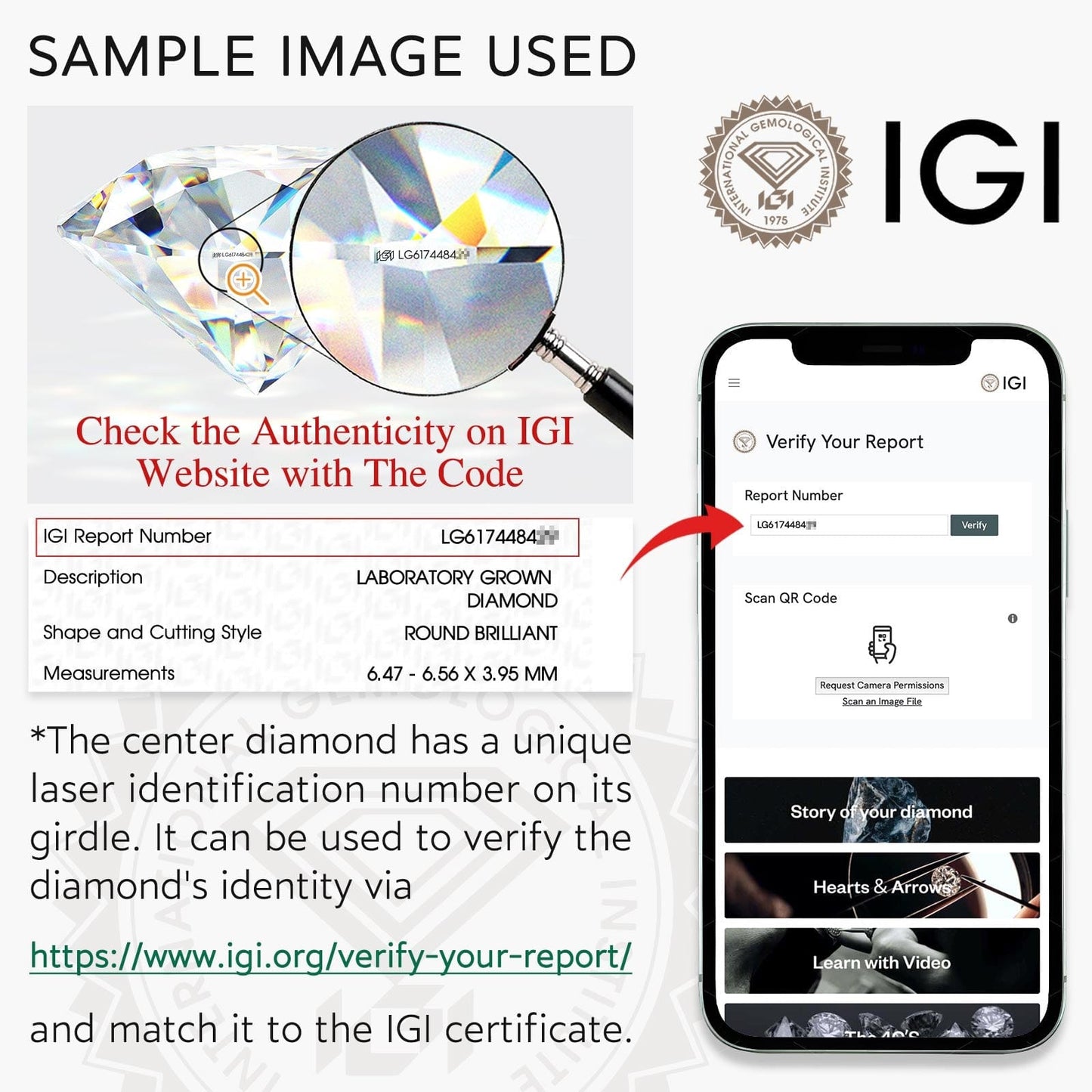 IGI Certified Oval Brilliant Cut Lab-Grown Diamond - Single Diamond (Includes IGI Certification from International Gemological Institute)