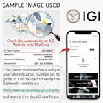 IGI Certified Oval Brilliant Cut Lab-Grown Diamond - Single Diamond (Includes IGI Certification from International Gemological Institute)