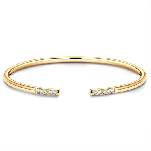 gona- Classic Cuff Bracelet Tarnish-resistant Silver Bracelet In 14K Gold Plated