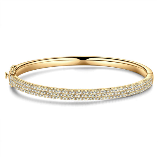 gona- Classic Bangle Bracelet Tarnish-resistant Silver Bracelet In 14K Gold Plated