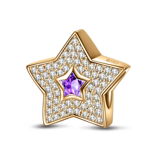 gona- Polaris Tarnish-resistant Silver Charms In 14K Gold Plated