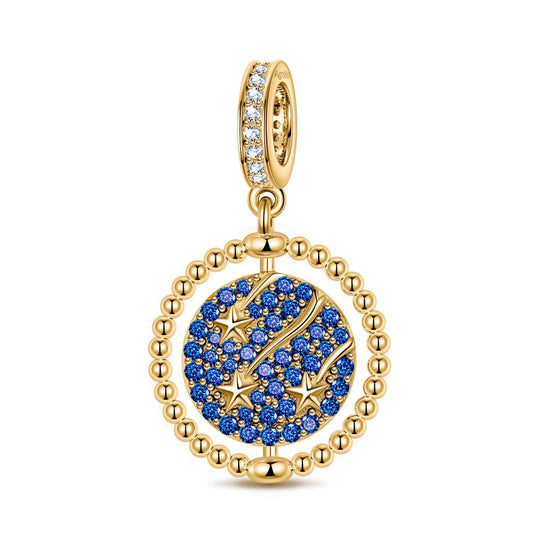 gona- Meteor Streaks Tarnish-resistant Silver Dangle Charms In 14K Gold Plated