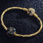Solar System Tarnish-resistant Silver Charms With Enamel In 14K Gold Plated
