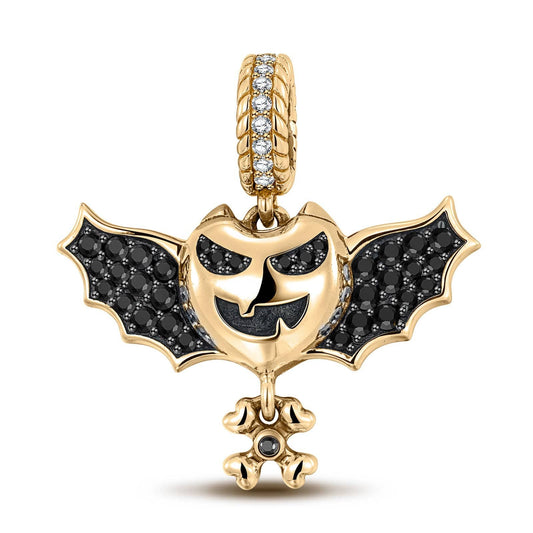 gona- Vampire Tarnish-resistant Silver Dangle Charms With Enamel In 14K Gold Plated