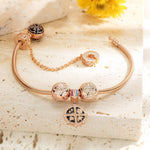 Encounters Tarnish-resistant Silver Charms In Rose Gold Plated