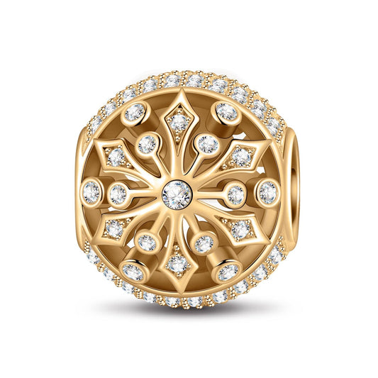 gona- Snow Dance Tarnish-resistant Silver Charms In 14K Gold Plated