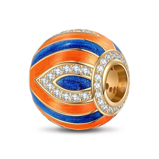 gona- Colorful Art Quicksand Tarnish-resistant Silver Charms With Enamel In 14K Gold Plated
