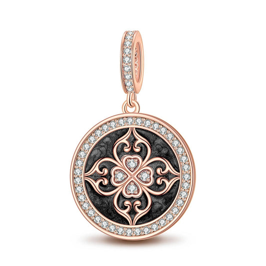 gona- Light of Versailles Tarnish-resistant Silver Dangle Charms With Enamel In Rose Gold Plated