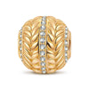 The Golden Wheel Tarnish-resistant Silver Charms In 14K Gold Plated