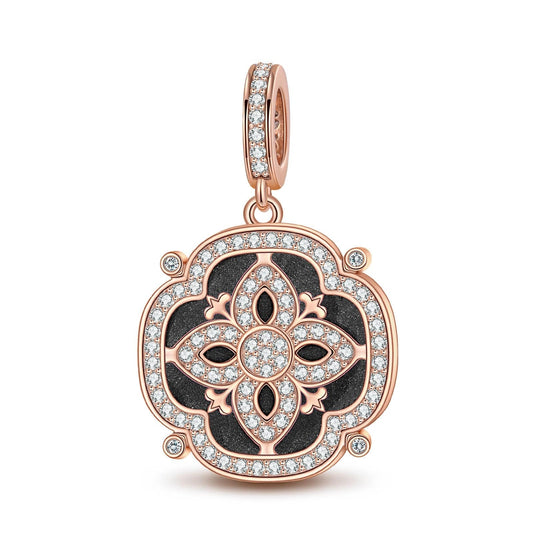 gona- Dreams Of Versailles Tarnish-resistant Silver Dangle Charms With Enamel In Rose Gold Plated