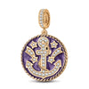 GONA Journey To The Stars Tarnish-resistant Silver Dangle Charms With Enamel In 14K Gold Plated