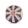 The Light Of Life Tarnish-resistant Silver Charms With Enamel In 14K Gold Plated