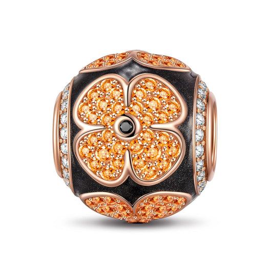 gona- GONA Jewelry Tarnish-resistant Silver Charms With Enamel In Rose Gold Plated