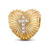 Light Of God Tarnish-resistant Silver Charms In 14K Gold Plated