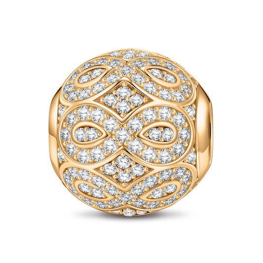 gona- Interwoven Tarnish-resistant Silver Charms In 14K Gold Plated