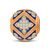 The Light of the Church Tarnish-resistant Silver Charms With Enamel In 14K Gold Plated