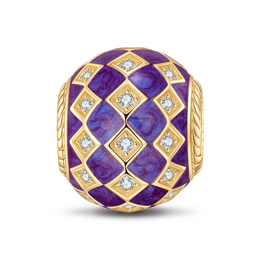 gona- Purple Magic City Tarnish-resistant Silver Charms With Enamel In 14K Gold Plated