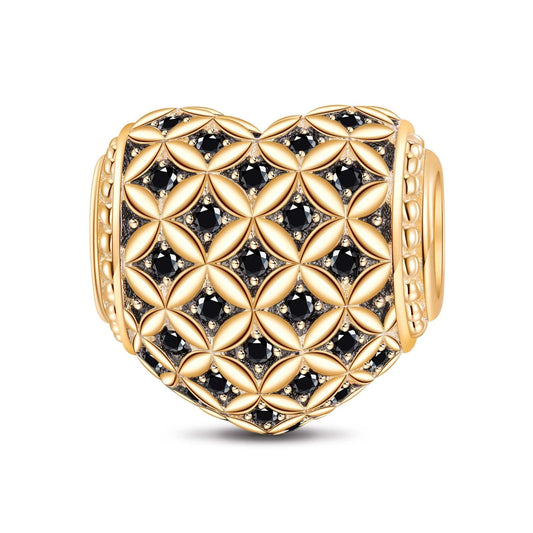 gona- Interweaving Of Love Tarnish-resistant Silver Charms In 14K Gold Plated