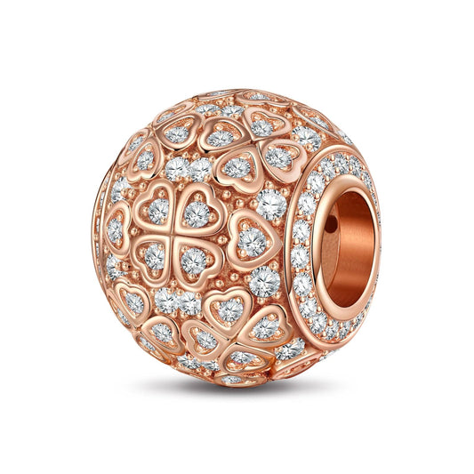 gona- Delighted Tarnish-resistant Silver Charms In Rose Gold Plated