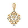 The Queen Tarnish-resistant Silver Dangle Charms In 14K Gold Plated