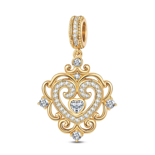 gona- The Queen Tarnish-resistant Silver Dangle Charms In 14K Gold Plated