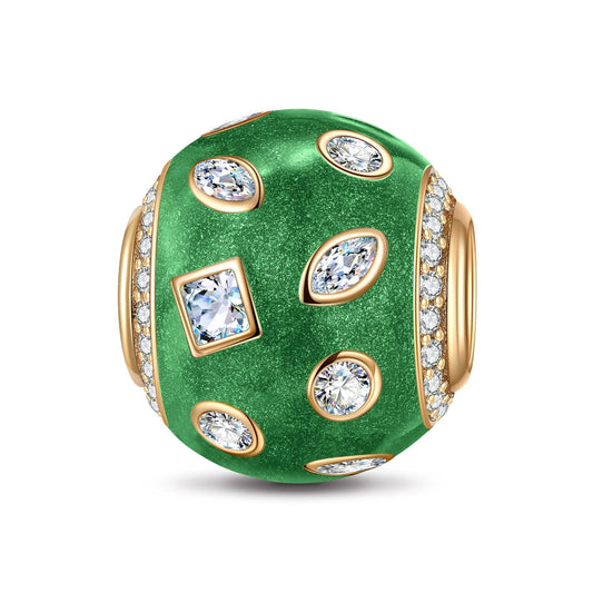 gona- Rafting Tarnish-resistant Silver Charms With Enamel In 14K Gold Plated