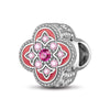 Laurel On An August Night Tarnish-resistant Silver Charms With Enamel In White Gold Plated