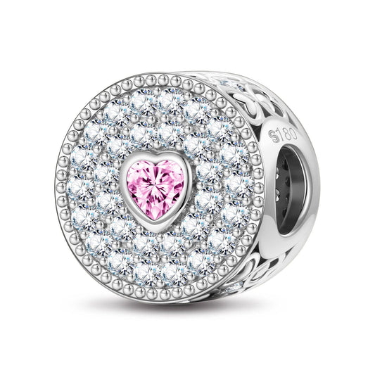 gona- The Pearl In The Palm Tarnish-resistant Silver Charms In White Gold Plated