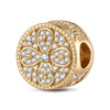Lucky Cornus Kousa Tarnish-resistant Silver Charms In 14K Gold Plated