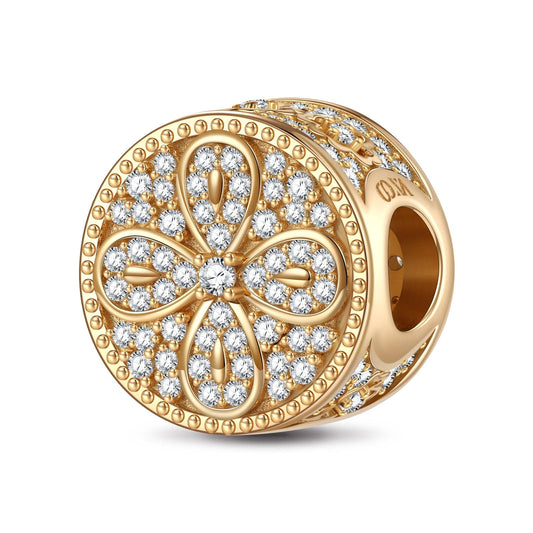 gona- Lucky Cornus Kousa Tarnish-resistant Silver Charms In 14K Gold Plated