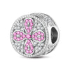 Lucky Cornus kousa Tarnish-resistant Silver Charms In White Gold Plated