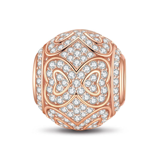 gona- Infinity Love Tarnish-resistant Silver Charms In Rose Gold Plated