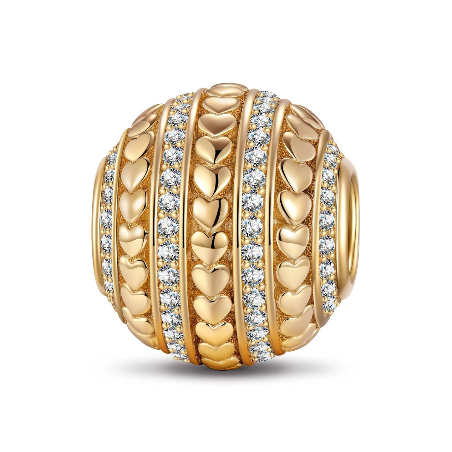Strings Of Love Tarnish-resistant Silver Charms In 14K Gold Plated