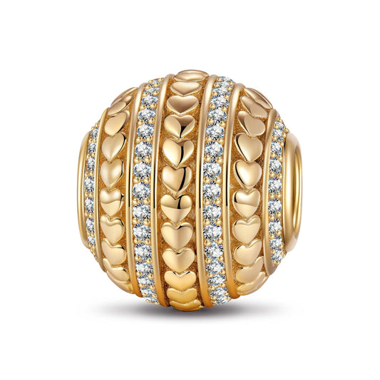 gona- Strings Of Love Tarnish-resistant Silver Charms In 14K Gold Plated