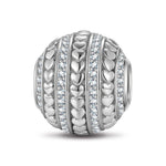 Strings Of Love Tarnish-resistant Silver Charms In White Gold Plated