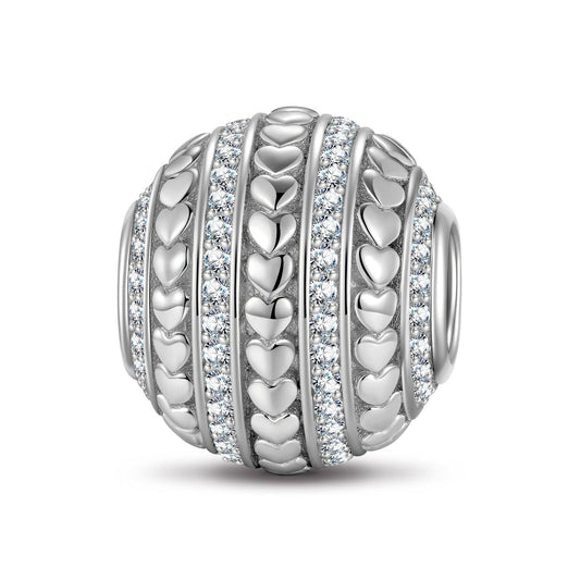 gona- Strings Of Love Tarnish-resistant Silver Charms In White Gold Plated