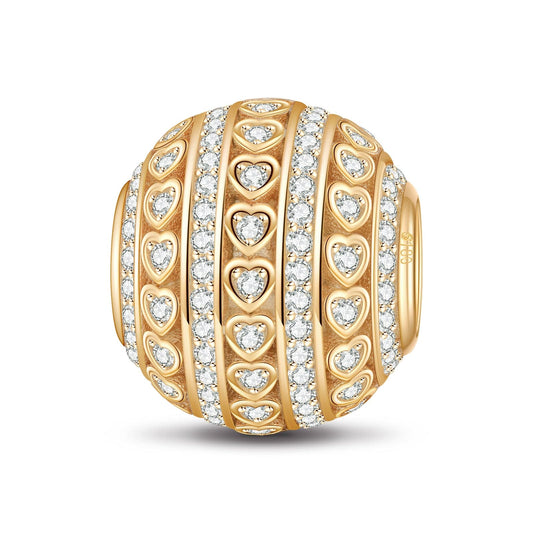 gona- Tandem of Love Tarnish-resistant Silver Charms In 14K Gold Plated