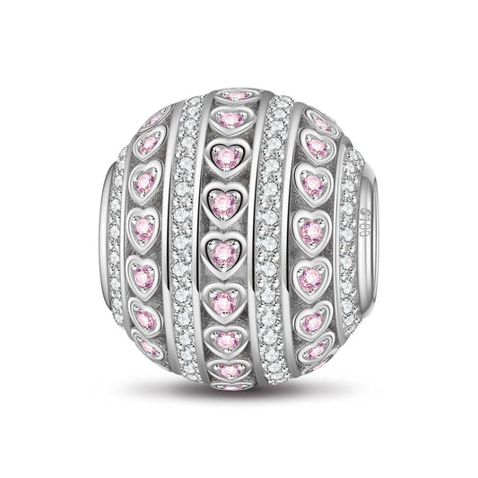 gona- Tandem of Love Tarnish-resistant Silver Charms In White Gold Plated
