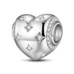 Simple Love Tarnish-resistant Silver Charms In White Gold Plated