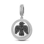 XL Size Thundercloud Elf Tarnish-resistant Silver Dangle Charms With Enamel In White Gold Plated For Men